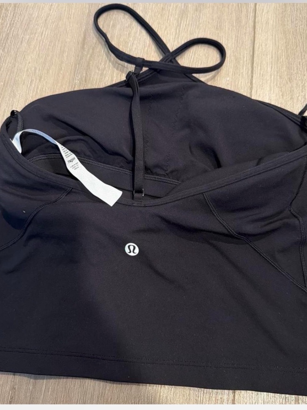lululemon athletica Black Halter Crop Tank Top - Picture 2 of 4